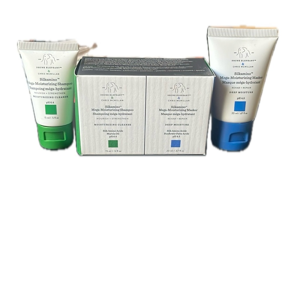 Drunk Elephant Silkamino Shampoo & Mask Hair Set - Travel Sizes